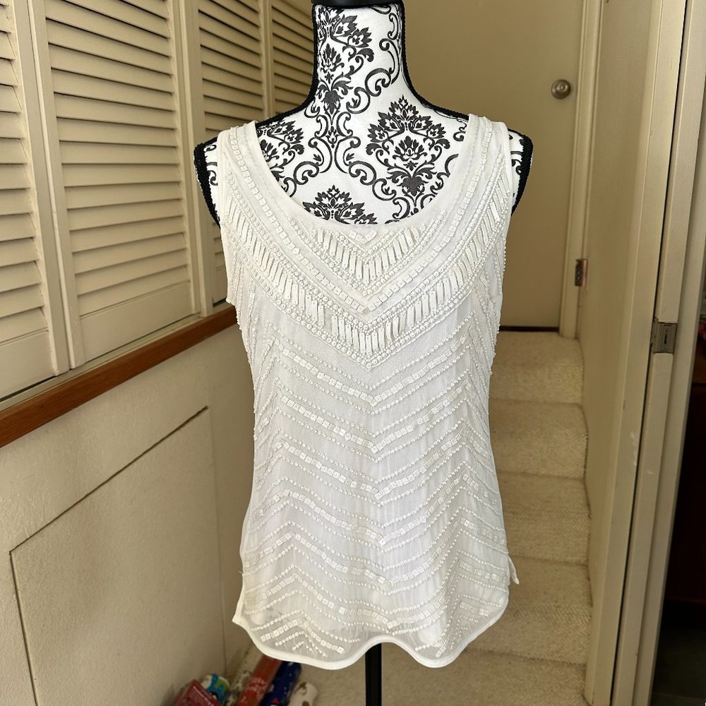 Beaded Top by White House Black Market (Small)